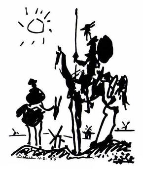 Pablo Picasso's 1955 sketch, "Don Quixote"